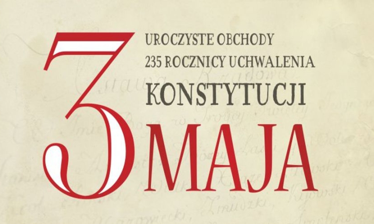 Uroczyste obchody 235. rocznicy uchwalenia Konstytucji 3 Maja w Łęcznej