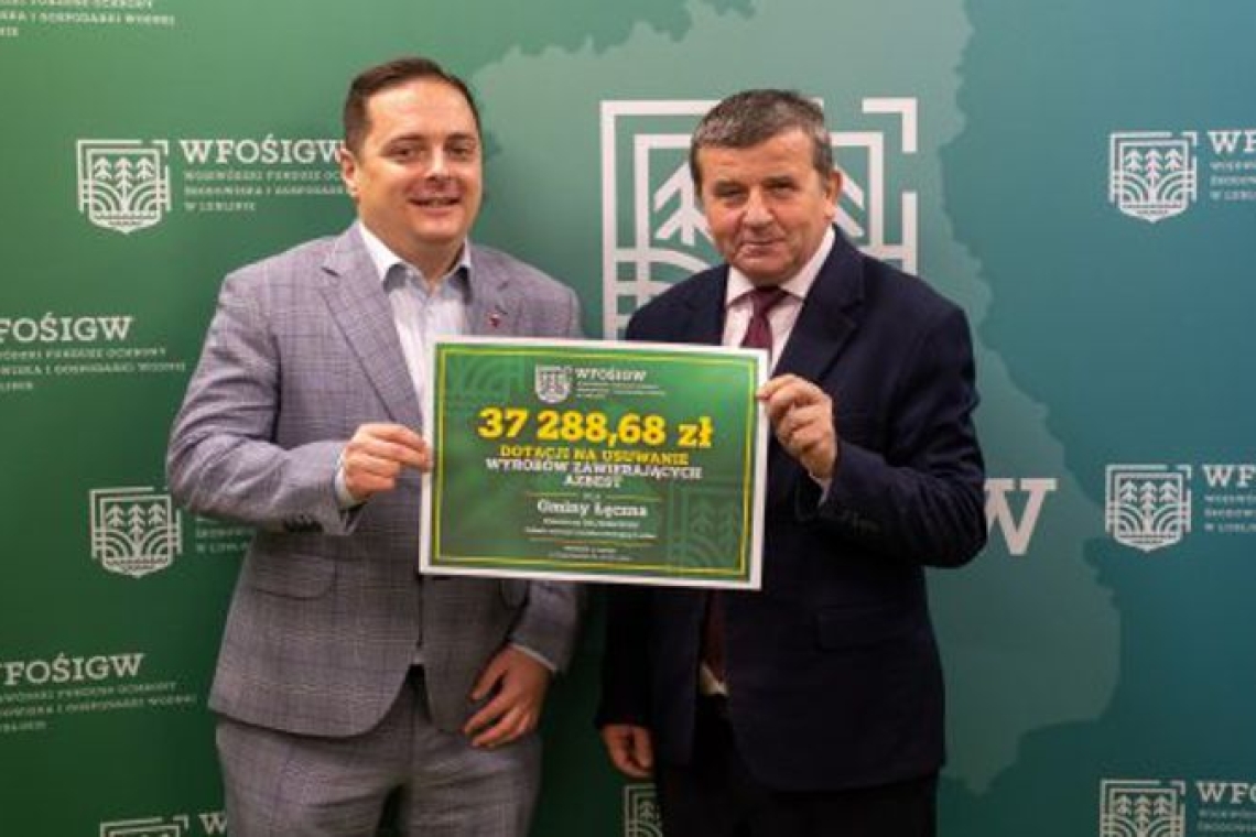 Ponad 37 tys. zł na usuwanie azbestu w gminie Łęczna